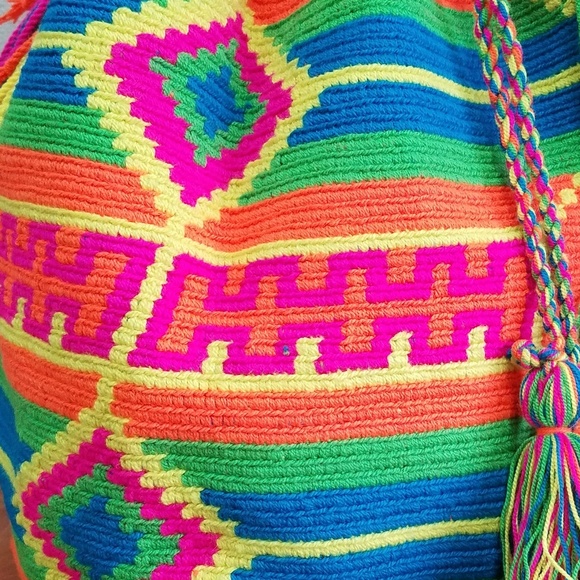 NWT HANDMADE WAYUU HANDBAG BOHEMIAN TOTE CROSSBODY - Picture 3 of 6
